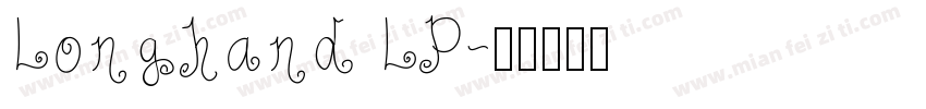 Longhand LP字体转换